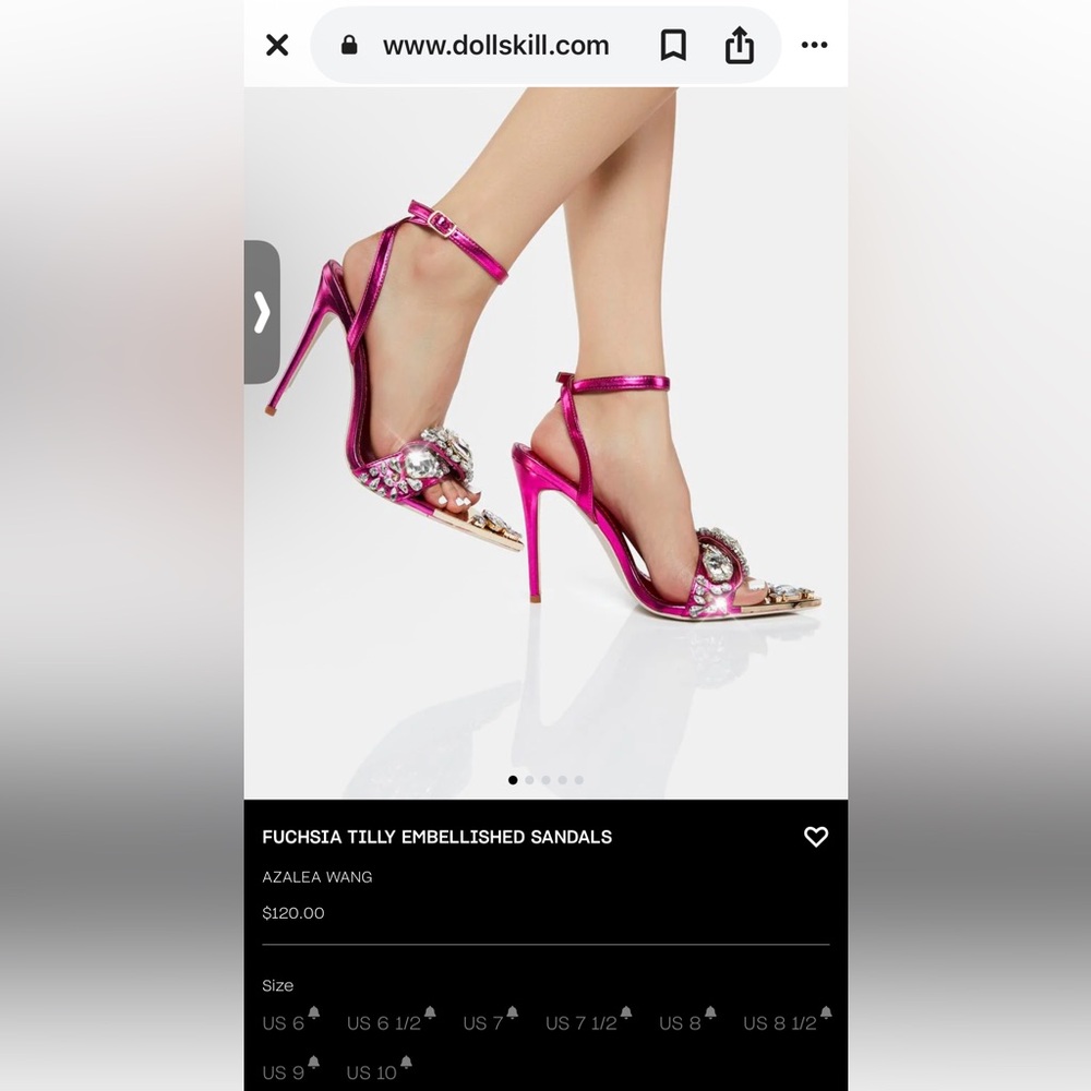 Pink diamond Azalea Wang heels - Picture 6 of 6